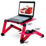 WIDENY Home Portable Aluminium Desktop Sofa Bed Adjustable Multifunctional Folding Computer Laptop Desk Table for Home Office