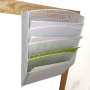 2018 wholesale office school 5 tier mesh wall mounted hanging document magazine file rack