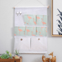 Wholesale  Home 7 Pockets 3 Layers cotton storage hanging wall organizer bag