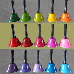 Custom Design Children Educational Percussion Toys Musical Instruments Metal Hand Bells Set For Children