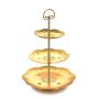 Wideny metal iron wire round birthday party gold tower cupcake cup cake stand
