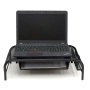 Office home school bank black desktop desk organizer table mesh metal computer monitor stand with drawers