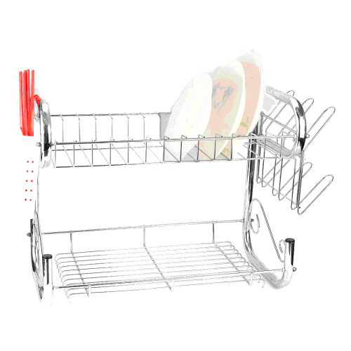 High Quality Wholesale Stainless Steel Kitchen  Organizer Food Bowl Shelf Eco-friendly Drying Dish Rack