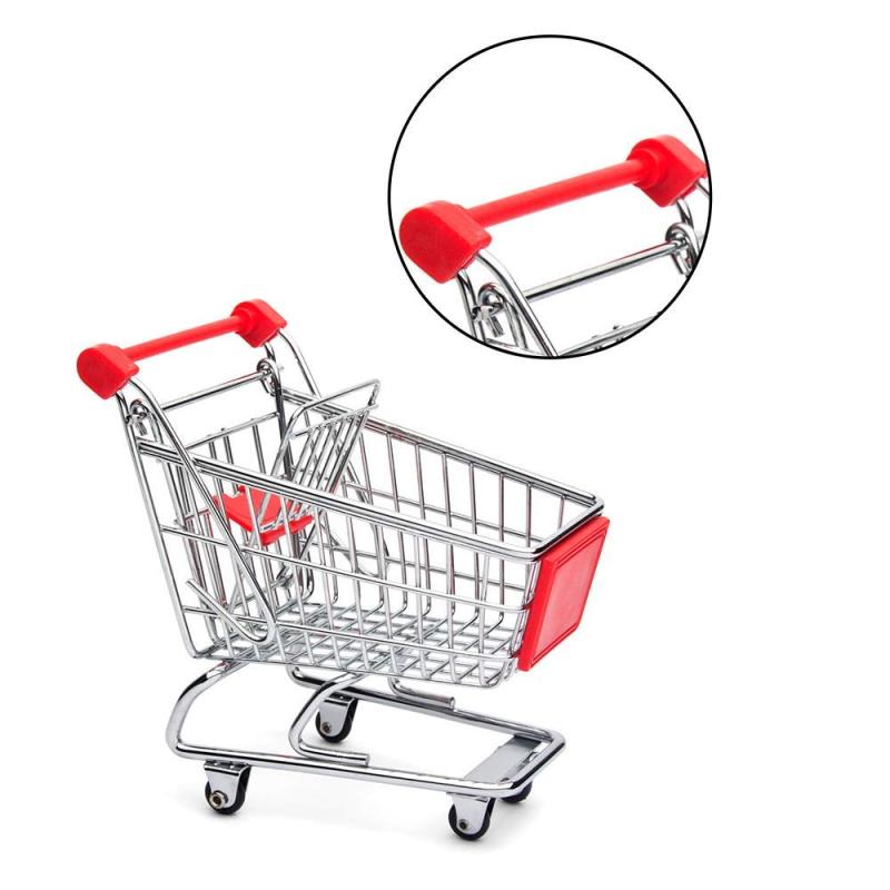 High Quality Wholesale Chip Double Aluminum Mini Grocery Collapsible Supermarket Basket Baby Shopping Cart