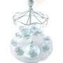 High quality custom Metal wire small ferris wheel cakes display wedding Accessories Dessert Serving rotating cake stand