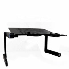Best quality cheap foldable 360 adjustable portable laptop desk with cooling fan