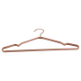 Chinese Factory Directly Home Daily Life Aluminum Alloy Rose Gold Grooved Basic Clothes Hangers