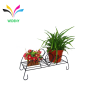 Indoor wrought coating black customized metal iron plant stand