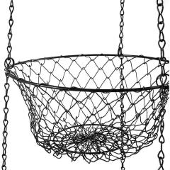 Wideny Kitchen 3-Tier Black Metal Wire Removable Fruit Hanging Vegetable Kitchen Storage Basket
