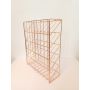 Rose Gold vertical document Rack expandable file organizers Wall Mount hanging Document Letter Tray Organizer