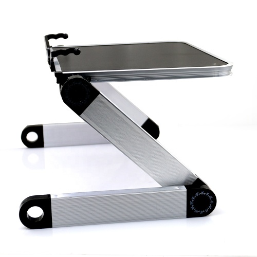 Home use Adjustable Ergonomic Lightweight Aluminum  Laptop Stand with Page Paper Clips