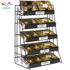 Store gorcery wire Metal chocolate candy bread supermarket rack