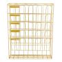 Office school household metal mesh wall mounted hanging wire gold document file holder
