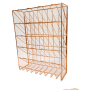 Rose Gold vertical document Rack expandable file organizers Wall Mount hanging Document Letter Tray Organizer