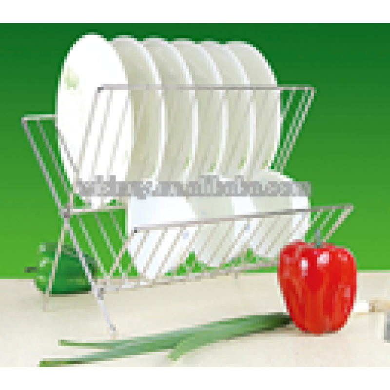 Wideny Best selling factory directly  Cook Pro Chrome plated home kitchen supply metal wire drying rack Folding Dish Rack