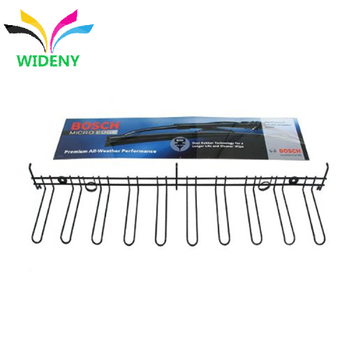 Wall hanging metal wire auto parts wiper blade display rack