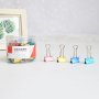 Office Stationery 15mm multiple color Mini Metal Paper Clamp Binder Clips with high quality