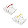 Manufacture Direct Sale Portable Folding Adjustable Handle Kids Mini Toy  Fruit Basket Shopping Cart