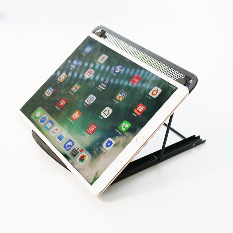 Portable Folding Mesh Table Stand Adjustable  metal Bracket  Laptop holder metal mesh monitor stand holder