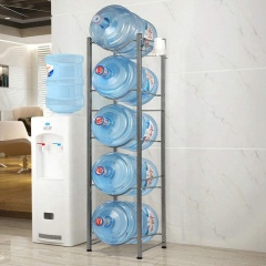 Wholesale 5-tier heavy duty water bottle holder metal 5 gallon water bottle storage rack