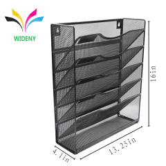 Wideny Office supplies school home household wire metal mesh wall mounted hanging file document wall organizer