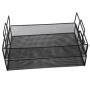 Stacking stationery Detachable 2 tier letter tray wire mesh metal desk file organizer
