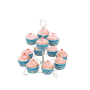 birthday wedding 2 tier iron cake stand metal party cupcake stand set for banquet dessert afternoon tea