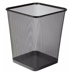 Office metal Black mesh trash can paper waste trash bin