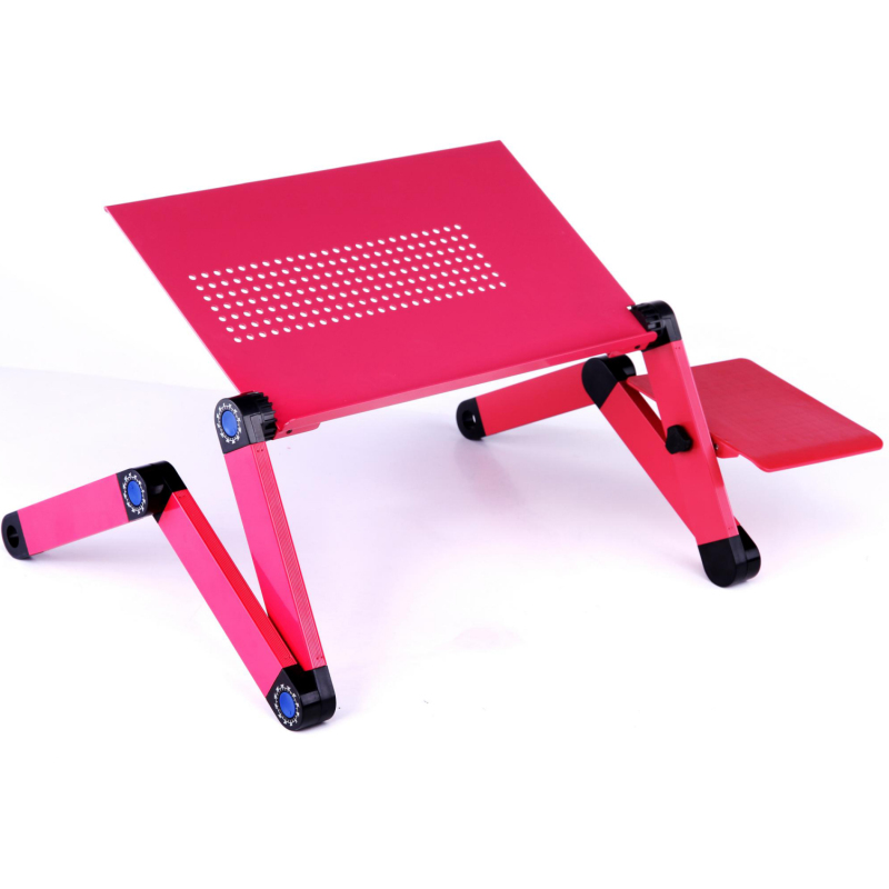New Design Popular Black Aluminum Office Home Supply Flooring Stand Desktop Adjustable Folded PortableLaptop Table Stand