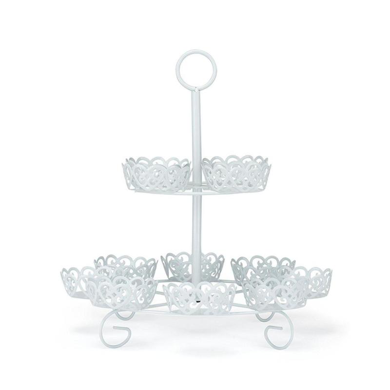 birthday wedding 2 tier iron cake stand metal party cupcake stand set for banquet dessert afternoon tea