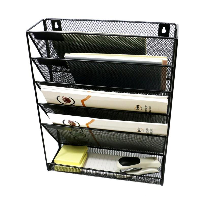 Free sample geometric stackable wall mount metal iron entry file mail wall organizer for hanging document letter