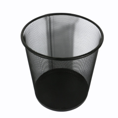 Wholesale High Quality Metal Outdoor Office Mini Wall Mount Collapsible Novelty Black Waste Bin Trash Can