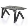 Household Desktop Multi-functional Office Portable Table Foldable Metal Aluminium Adjustable Laptop Stand With Mouse Pad Folding