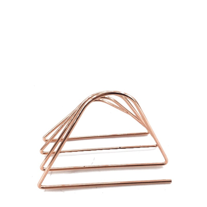 3 Tier Section Mail Document File Organizer High quality Office Iron wire Rose Gold Plating Desk Letter Tray
