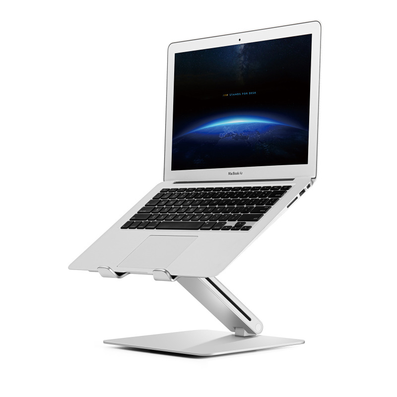 Portable Laptop Stand, Aluminum Foldable Holder Adjustable Height Aluminium Alloy Laptop Stand Adjustable Laptop Desk