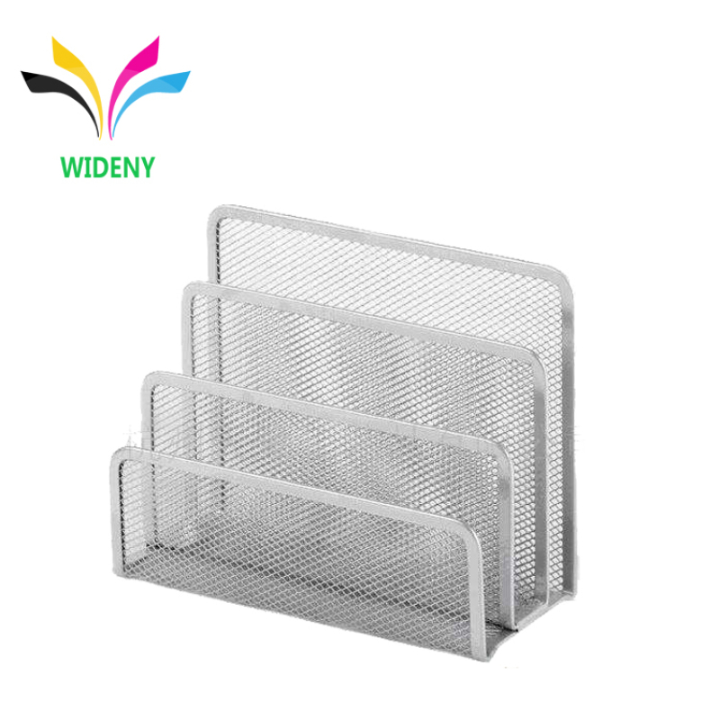 High quality Office Metal Mesh 3 Tier Section Mail Document File Organizer Letter Tray Organizer