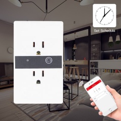 Wifi smart in wall power timer outlet remote control us adapter switch socket plug