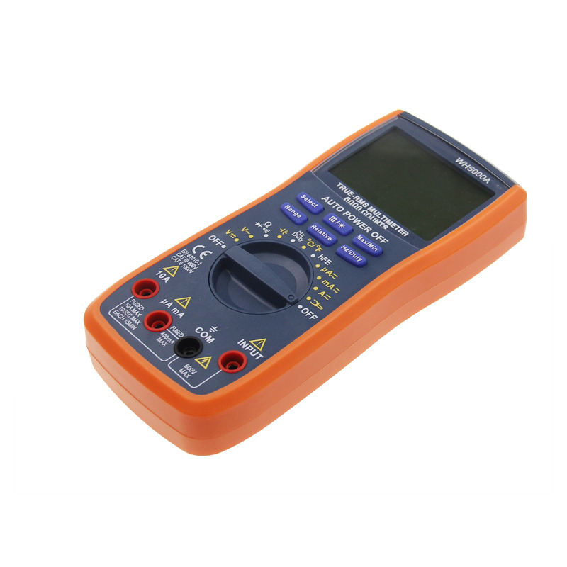 WH5000A Large LCD with a bule backlight automatic range function Digital Multimeter
