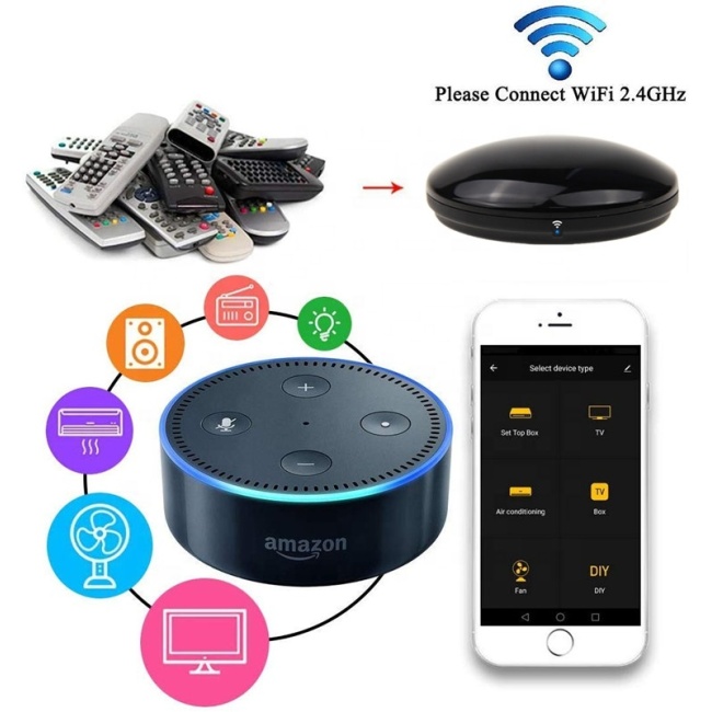 Home Security APP Controller Universal Intelligent Smart Remote WIFI+IR Switch