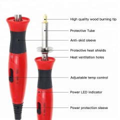 22pcs Wood Burning Kit dual power Pyrography Pen Wood Burning Pen Adjustable Temp Set
