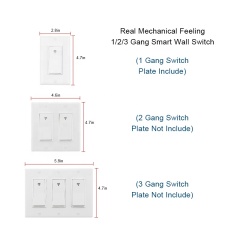 wifi controlled light switch 1 2 3 gang wifi light switch