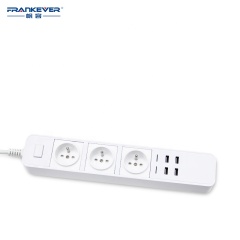 FRANKEVER Newest Universal USB WIFI Socket  France standard  WiFi Smart Power Strip With Wifi USB