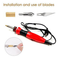 Wood Burning Kit Tool with Pyrography Pen Include Various Wood Embossing / Carving / Soldering Tips for Creative Wood Burner