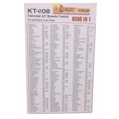 KT-e08 6000 codes in 1 air conditioner universal remote control