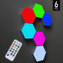 DIY Touch Remote Control RGB LED Hexagon Light