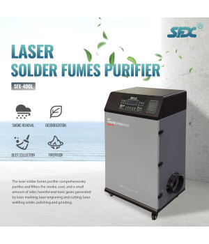 SFX-400L Laser-Lötdampfreiniger für Laserschneid-Graviermaschine Laser-Reinigungsmaschine