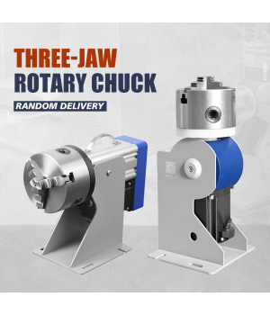 SFX D80 D100 D125 Three-Jaw Rotary Chuck Rotary Axis for Fiber Laser Marking Machine