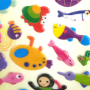 Industrial large puffy sealife animal stickers for toddlers diy