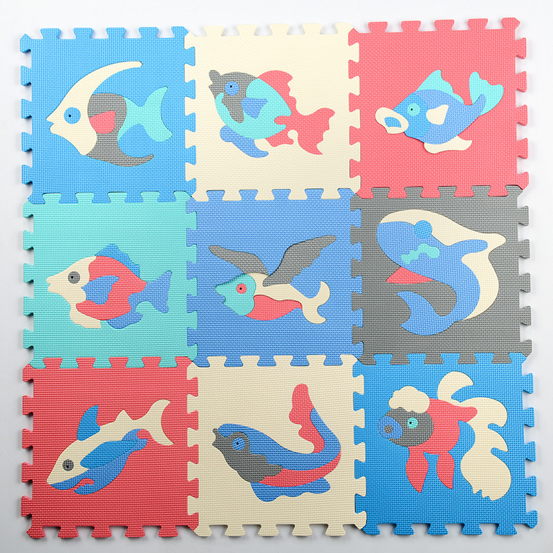 Custom high quality baby educational Ocean foam puzzle mat kids play mat children