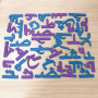 Wholesale children's magnetic alphabet toy painting whiteboard arabic letters kids magnetic drawing